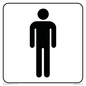 DV1026: male toilet symbol - toilet door sign