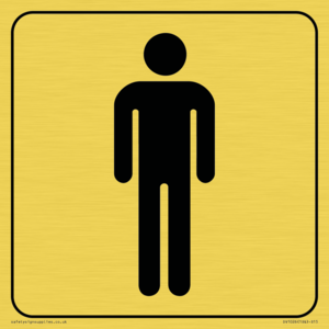 DV1026: male toilet symbol - toilet door sign
