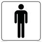 DV1026: male toilet symbol - toilet door sign