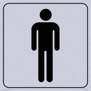 DV1026: male toilet symbol - toilet door sign