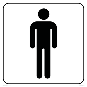 DV1026: male toilet symbol - toilet door sign