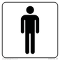 DV1026: male toilet symbol - toilet door sign