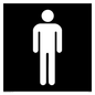 DV1027: male toilet symbol - toilet door sign