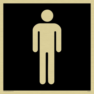 DV1027: male toilet symbol - toilet door sign