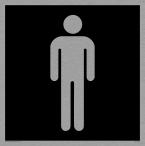 DV1027: male toilet symbol - toilet door sign