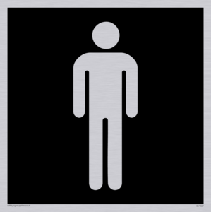DV1027: male toilet symbol - toilet door sign