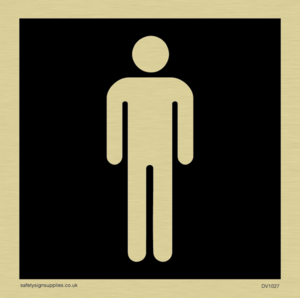 DV1027: male toilet symbol - toilet door sign