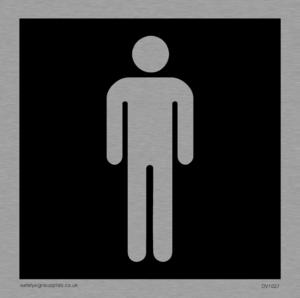 DV1027: male toilet symbol - toilet door sign