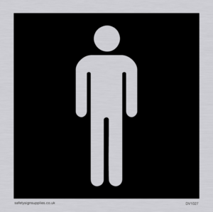DV1027: male toilet symbol - toilet door sign