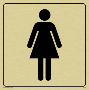 DV1028: female toilet symbol - toilet door sign