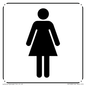 DV1028: female toilet symbol - toilet door sign
