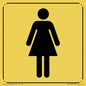 DV1028: female toilet symbol - toilet door sign