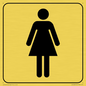 DV1028: female toilet symbol - toilet door sign
