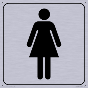 DV1028: female toilet symbol - toilet door sign