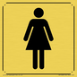 DV1028: female toilet symbol - toilet door sign