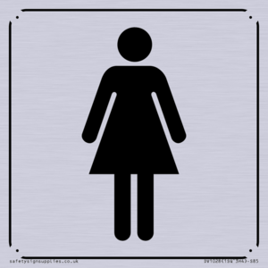 DV1028: female toilet symbol - toilet door sign