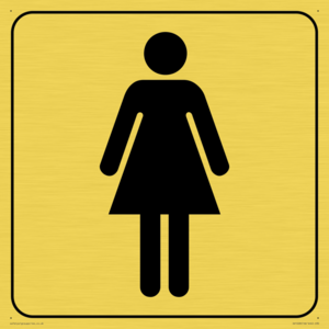 DV1028: female toilet symbol - toilet door sign