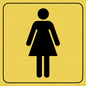 DV1028: female toilet symbol - toilet door sign