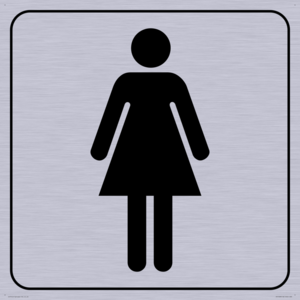 DV1028: female toilet symbol - toilet door sign