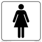 DV1028: female toilet symbol - toilet door sign