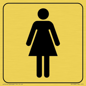 DV1028: female toilet symbol - toilet door sign