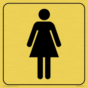 DV1028: female toilet symbol - toilet door sign