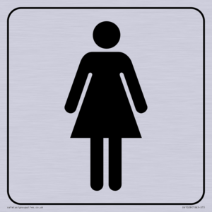 DV1028: female toilet symbol - toilet door sign