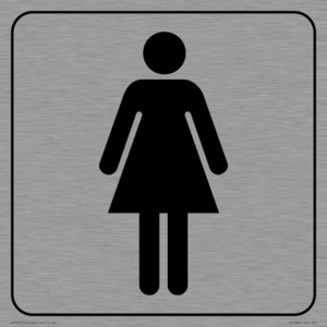 DV1028: female toilet symbol - toilet door sign