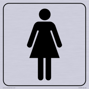 DV1028: female toilet symbol - toilet door sign