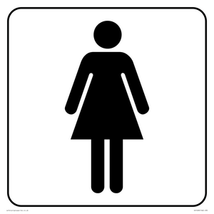 DV1028: female toilet symbol - toilet door sign