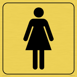 DV1028: female toilet symbol - toilet door sign