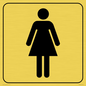 DV1028: female toilet symbol - toilet door sign