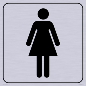 DV1028: female toilet symbol - toilet door sign