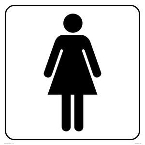 DV1028: female toilet symbol - toilet door sign