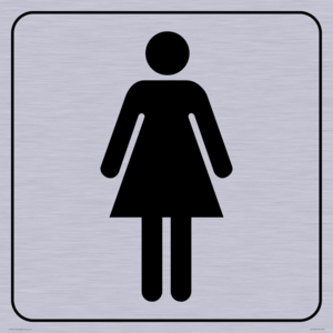 DV1028: female toilet symbol - toilet door sign