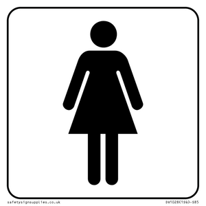 DV1028: female toilet symbol - toilet door sign