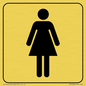DV1028: female toilet symbol - toilet door sign