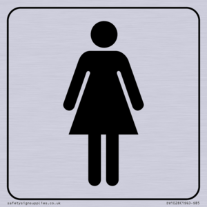 DV1028: female toilet symbol - toilet door sign