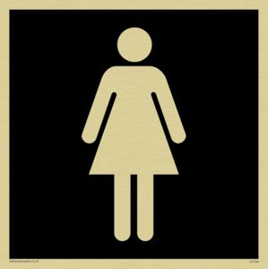 DV1029: female toilet symbol - toilet door sign