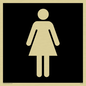 DV1029: female toilet symbol - toilet door sign