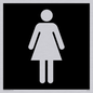DV1029: female toilet symbol - toilet door sign