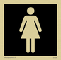 DV1029: female toilet symbol - toilet door sign