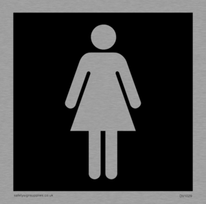 DV1029: female toilet symbol - toilet door sign