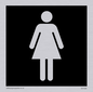 DV1029: female toilet symbol - toilet door sign