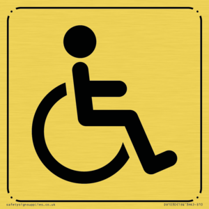 DV1030: disabled toilet symbol - toilet door sign