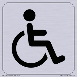 DV1030: disabled toilet symbol - toilet door sign