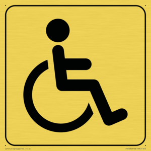 DV1030: disabled toilet symbol - toilet door sign