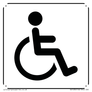 DV1030: disabled toilet symbol - toilet door sign