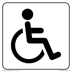 DV1030: disabled toilet symbol - toilet door sign