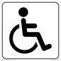 DV1030: disabled toilet symbol - toilet door sign